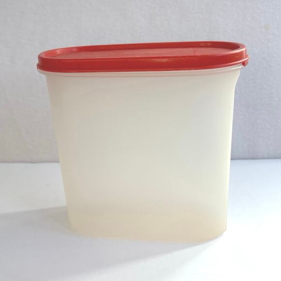 Vintage Tupperware Modular Mates #3 Oval 7.25 Cup Containers Poppy USA - Picture 1 of 10